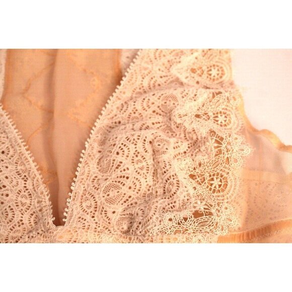 NWOT Victoria Secret Dream Angel Bralette Pull Over Cream/Beige Lace Size Small - Picture 13 of 14